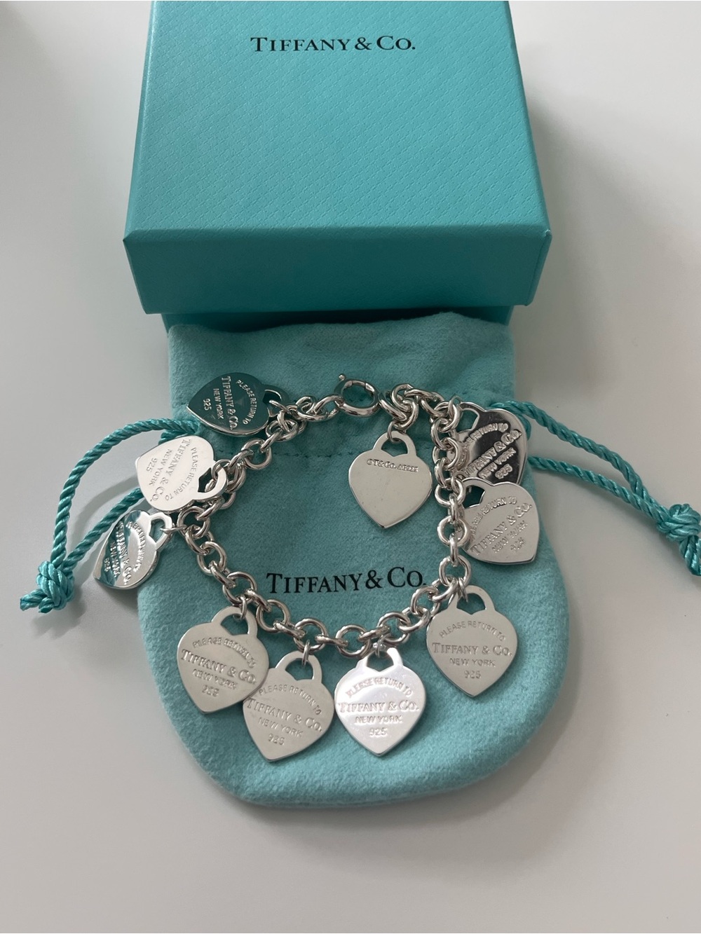 Tiffany & Co. Return to Tiffany Multi Small Heart Bracelet in Sterling Silver - Picture 4 of 4